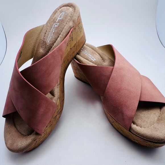 CL by Laundry Women's Dream Day Smooth Espadrille Wedge Sandal, Size 8.5 EUR 39 - Picture 3 of 10